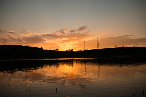 Sunset Lake — Stock Photo, Image