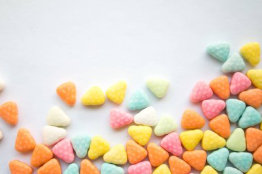 Renkli şeker arkaplanı kapanışı