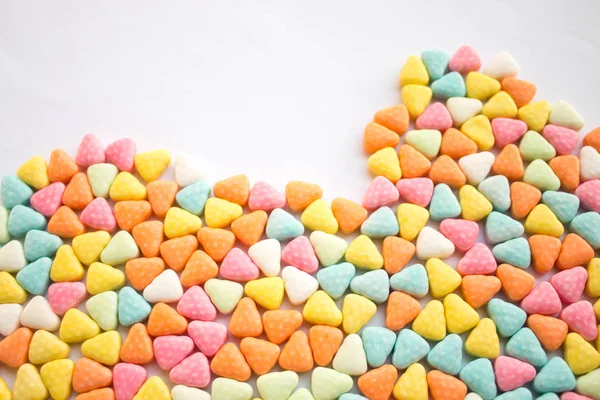 Colorido Açúcar Fundo Closeup — Fotografia de Stock