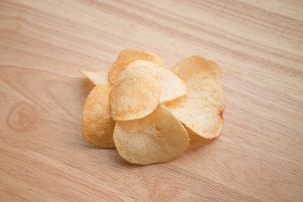 Kartoffelchips Aus Nächster Nähe — Stockfoto