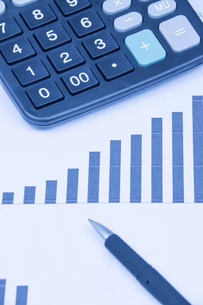 Close Accounting Statistics — Stock Photo, Image