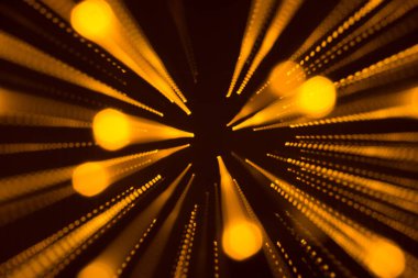 Işık bokeh, yakınlaştırma arkaplanı ile odaklanmış