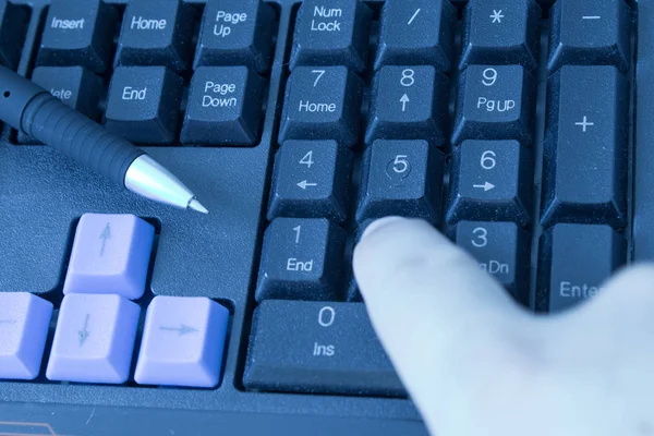 Typing Keyboard — Stock Photo, Image