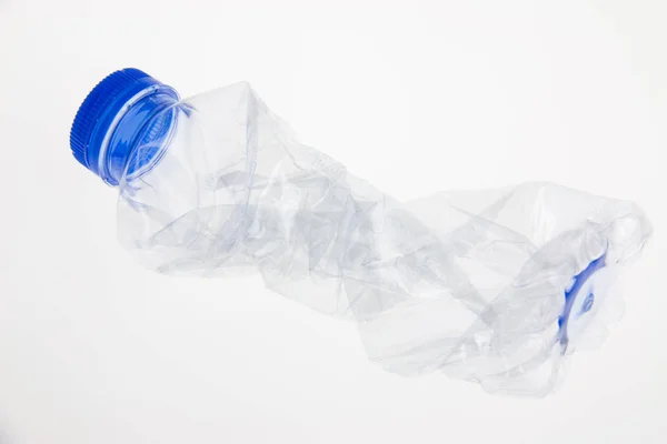 Botella Plástico Sobre Fondo Blanco — Foto de Stock