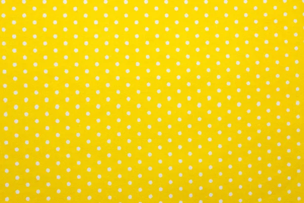 Yellow Polka Dot Fabric — Stock Photo, Image