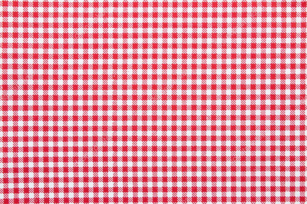 Plaid fabric used as background