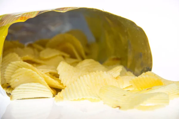 Kartoffelchips Der Tüte — Stockfoto