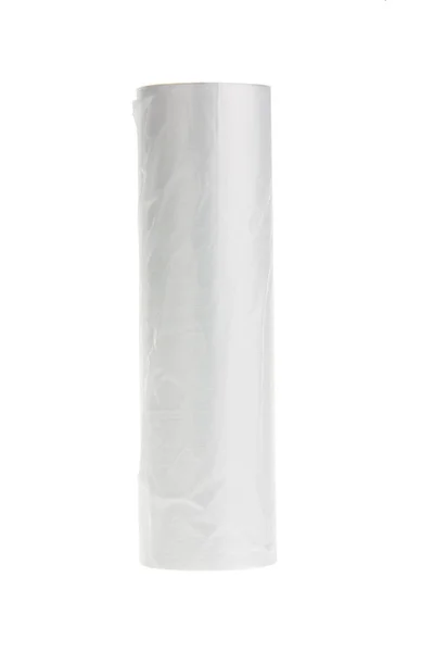 Пластиковая Обертка Белом Фоне — стоковое фото