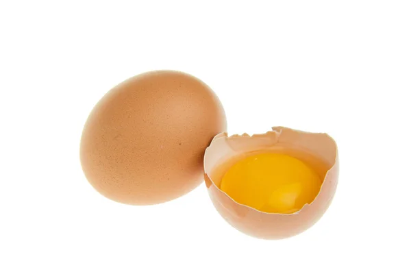 Eier Auf Weißem Hintergrund Stockbild