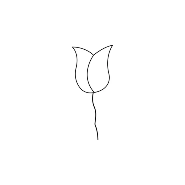 Icône Rose Modèle Vectoriel Conception — Image vectorielle