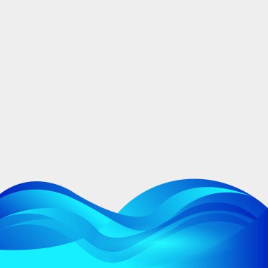 Basit Asgari Modern Soyut Mavi. Şablon vektörü tasarla