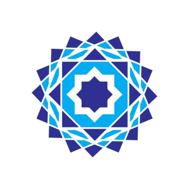 İslami arka plan süsü. Tasarım vektörü illüstrasyonu