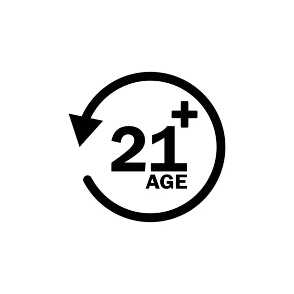 Age Limit Symbol Design Template Vector — Stock Vector