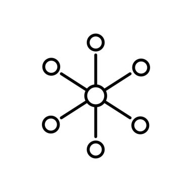 Ağ çizgisi simgesi. Şablon vektörü tasarla