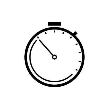 Stopwatch çizgisi simgesi. Şablon vektörü tasarla