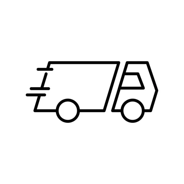 Delivery Symbol Truck Icon Design Template Vector — Stock Vector