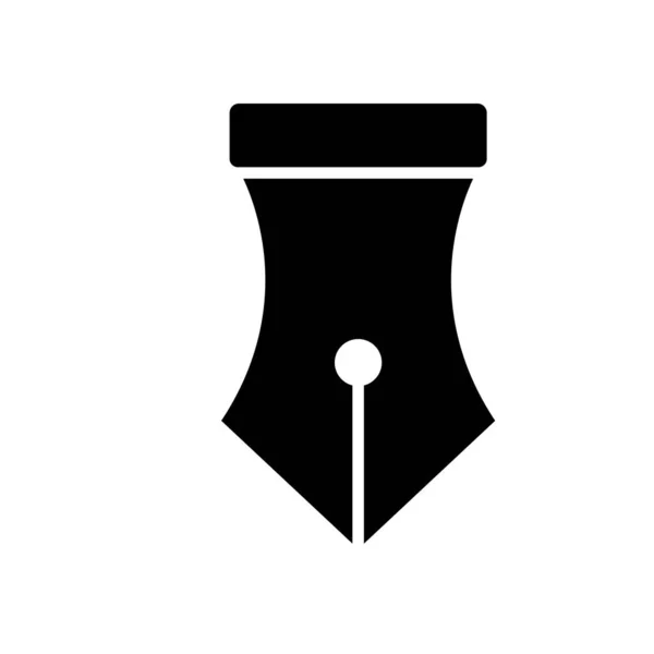 Füllfederhalter Symbol Bildungssymbol Designschablonen Vektor — Stockvektor