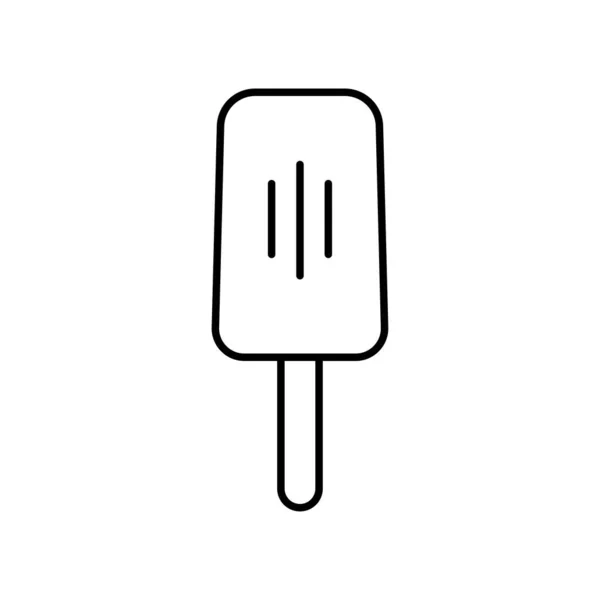アイスクリームラインのアイコン デザインテンプレートベクトル — ストックベクタ