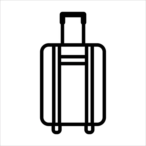 Icono Línea Bolsa Viaje Diseño Plantilla Vector — Vector de stock