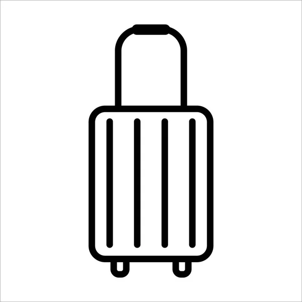 Icono Línea Bolsa Viaje Diseño Plantilla Vector — Vector de stock