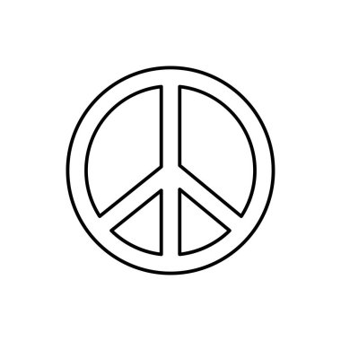 Barış işareti simgesi. Şablon vektörü tasarla