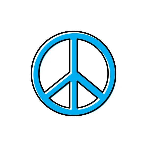 Peace Flat Icon Design Template Vector — Stock Vector