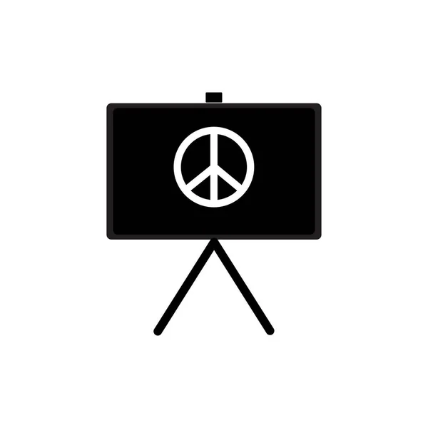 Peace Board Icon Design Template Vector — Stock Vector