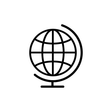 Dünya çizgisi ikonu. Şablon vektörü tasarla