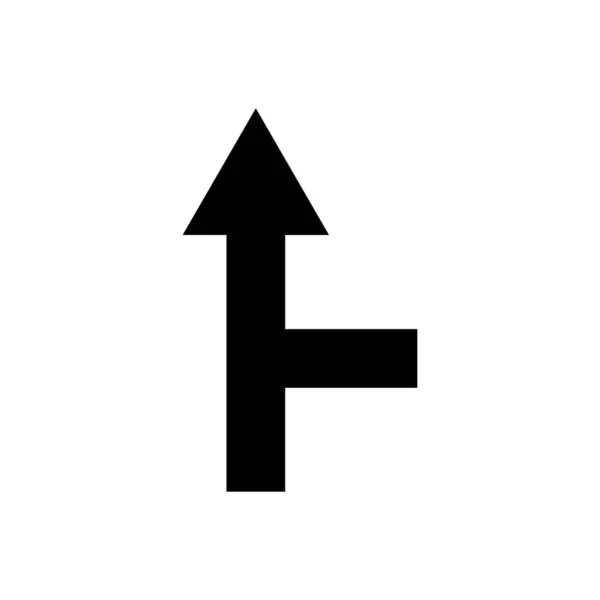 Kreuzung Pfeil Symbol Designschablonen Vektor — Stockvektor