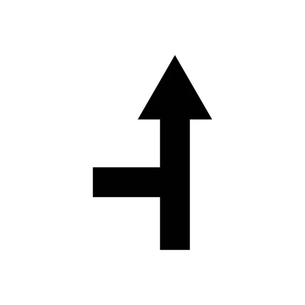 Kreuzung Pfeil Symbol Designschablonen Vektor — Stockvektor
