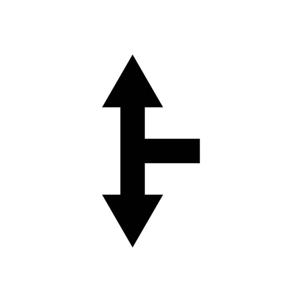 Kreuzung Pfeil Symbol Designschablonen Vektor — Stockvektor