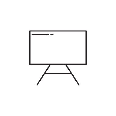 Whiteboard çizgisi simgesi, eğitim simgesi. Şablon vektörü tasarla