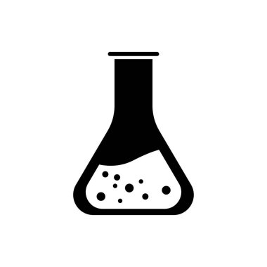 Kimya ikonu, eğitim ikonu. Şablon vektörü tasarla