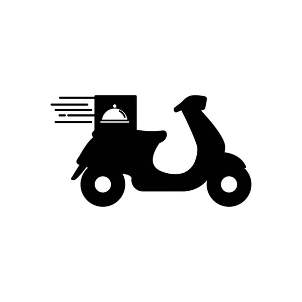 Icono Entrega Motocicleta Ilustración Vectorial Diseño Plantilla Vector — Vector de stock