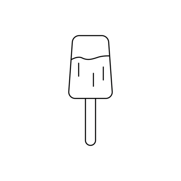 Значок Линии Мороженого Вектор Шаблона Проекта — стоковый вектор