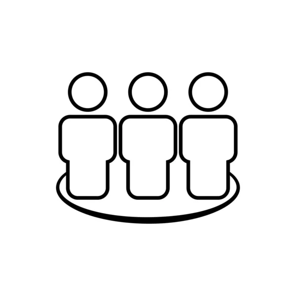 Ikona Zespołu Biznesowego Ikona Pracy Sieci Biznesowych Wektor Wzorca Projektu — Wektor stockowy