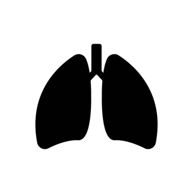 Akciğer ikonu. Uluslararası zatürree günü. Şablon vektörü tasarla