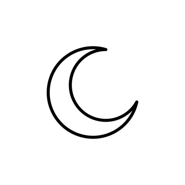 Symbol Linii Półksiężyca Wektor Wzorca Projektu — Wektor stockowy
