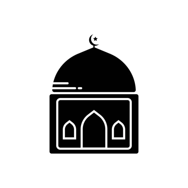 Symbole Mosquée Modèle Vectoriel Conception — Image vectorielle