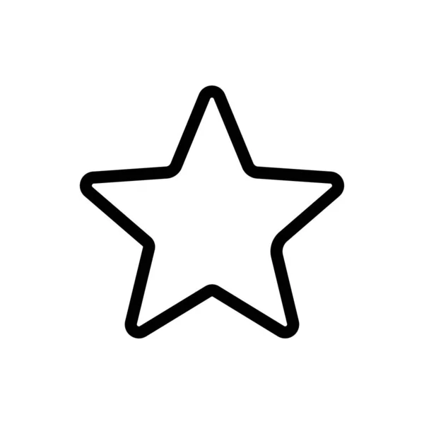 Star Line Symbol Design Template Vector — Stock Vector