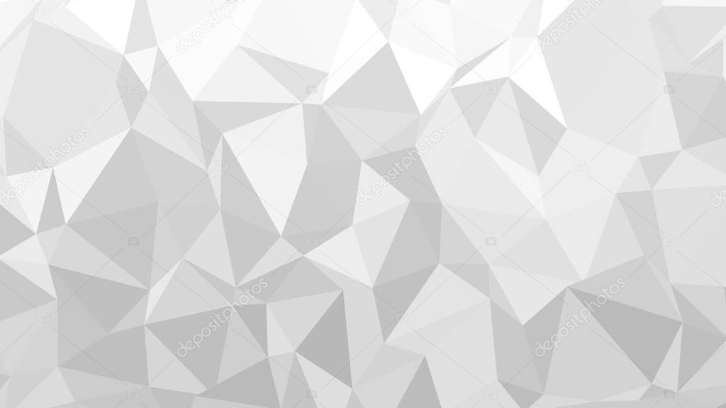 Gray abstract geometric rumpled triangular low poly style