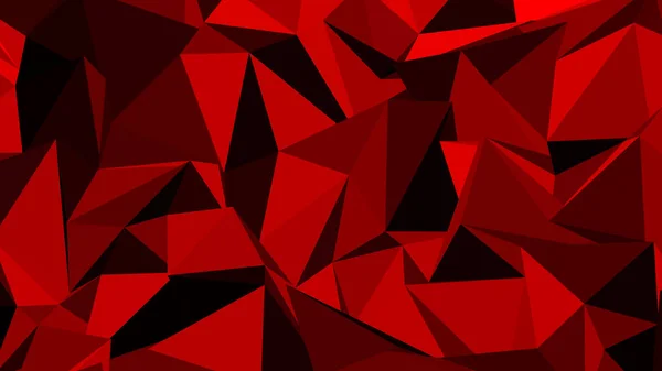 Red Abstract Geometric Rumpled Triangle Background Geometry Background Polygon Background — Fotografia de Stock