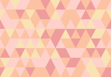 Pembe soyut üçgen arka plan, renkli mozaik desen