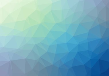 Üçgen grafiklerden koyu mavi poligonal illüstrasyon. Ge