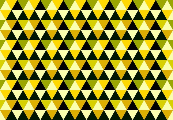 Gelb schwarz abstrakt geometrische nahtlose Dreieck Hintergrund, Geo — Stockfoto