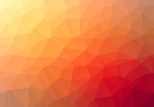 橙色多边形插图, 由三角形组成。格奥梅 — 图库照片