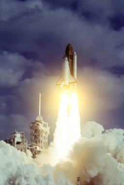 Roket uzay gemisi. Nasa tarafından döşenmiş bu görüntünün unsurları.