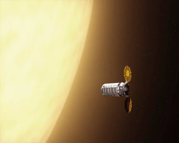 Uydu güneş ilerlüyor. Nasa tarafından döşenmiş bu görüntünün elemanları.