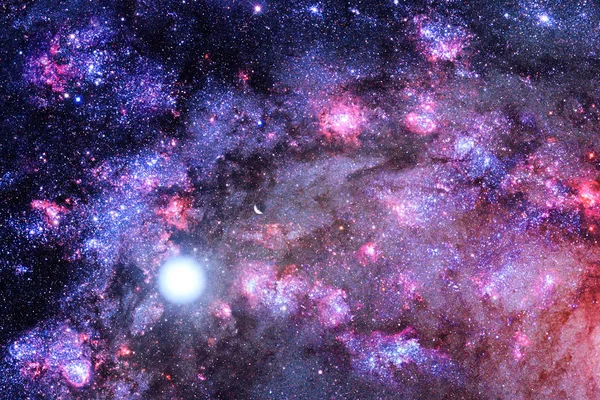 Высоко детализированная эпическая галактика и звезды. Хорошо подходит для обоев или бака — стоковое фото