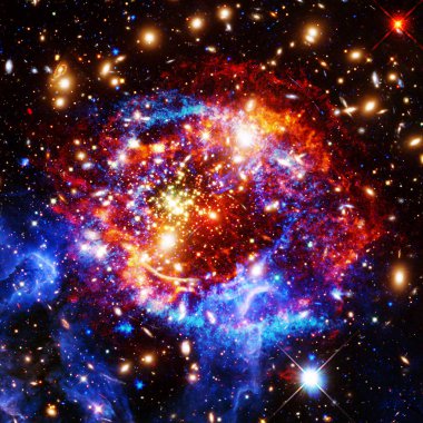 Gökada. Nasa tarafından döşenmiş bu görüntünün unsurları.